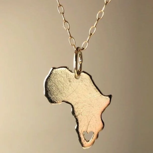 Colgante de oro áfrica