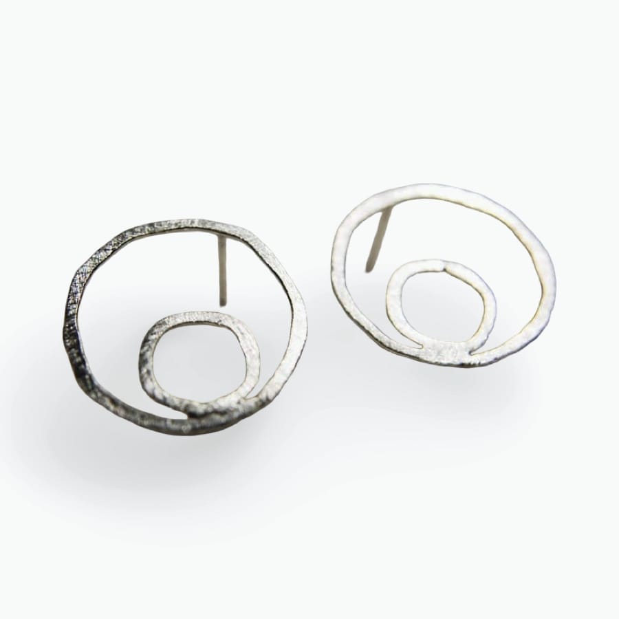 Double circle earrings handmade by AfricanDreamland