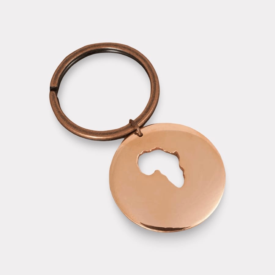 Africa Keychain Copper
