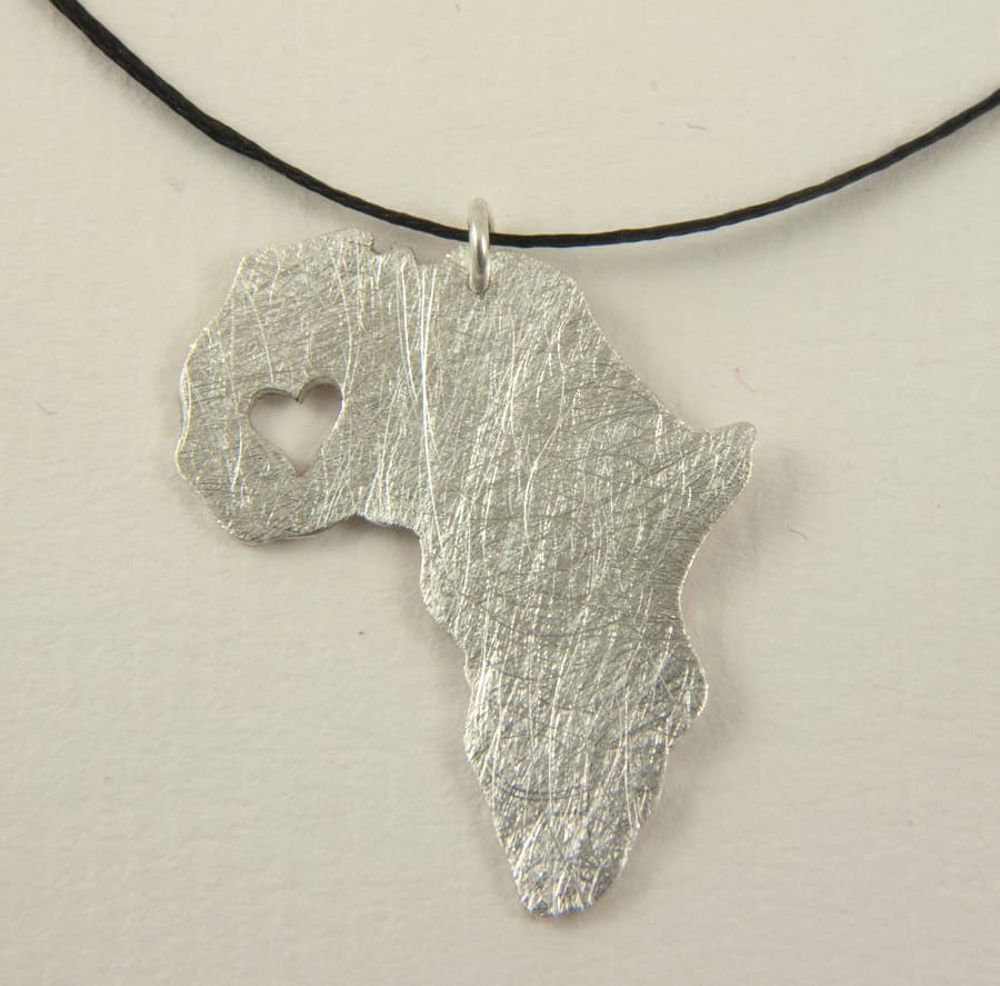 Africa Necklace With Heart In Mali