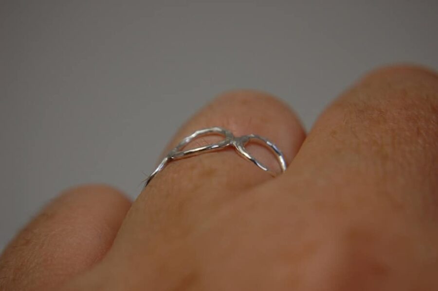 romantic silver ring