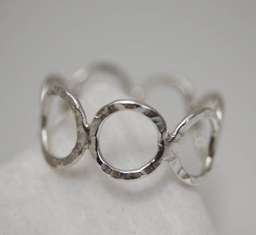 Silver Circle Ring - Image 6