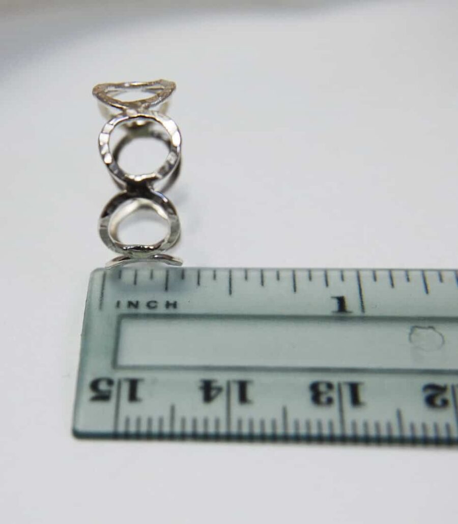 sterling silver ring with circles