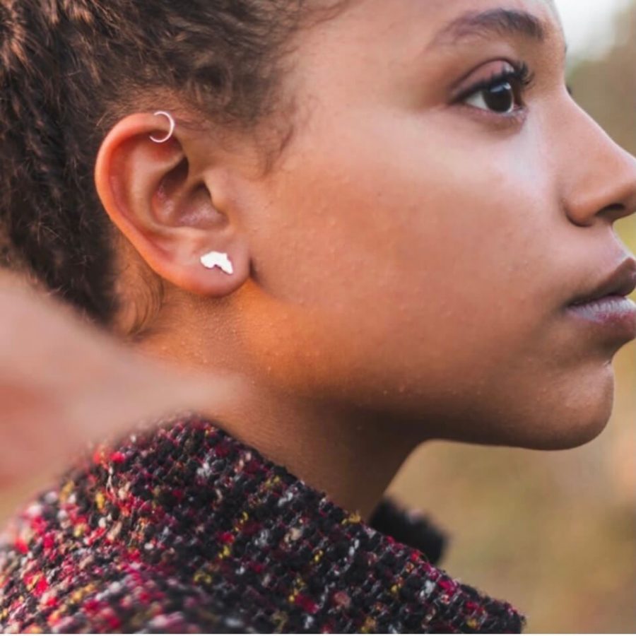 silver africa earrings handmade by africandreamand