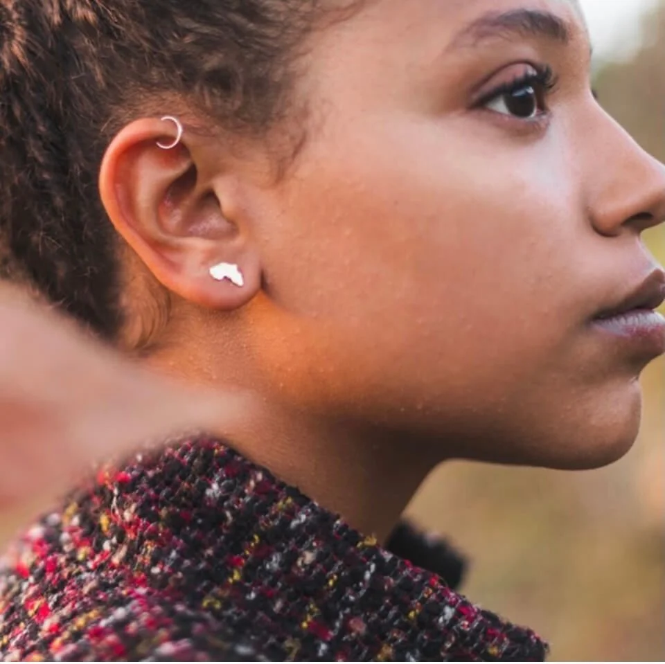 pendientes de plata africa hechos a mano por africandreamand