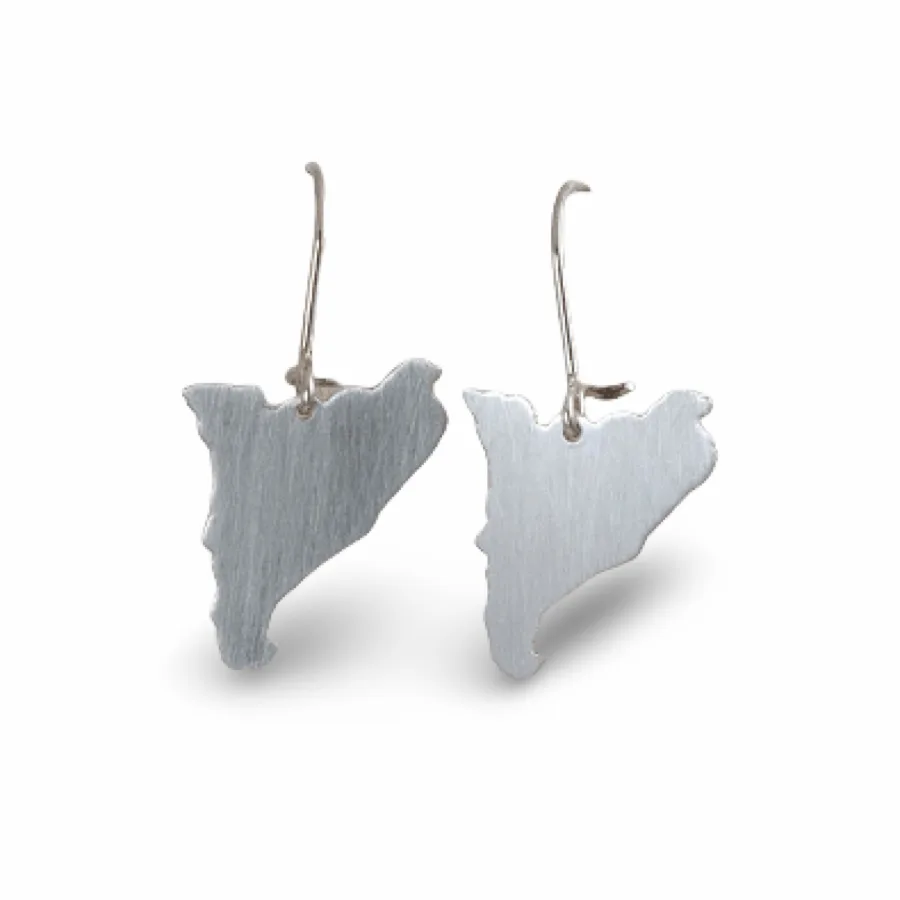 arracades mapa catalunya earrings dangle