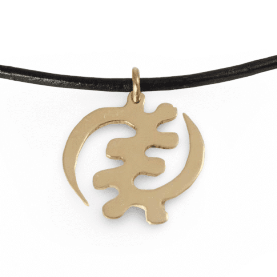 gold adinkra necklace