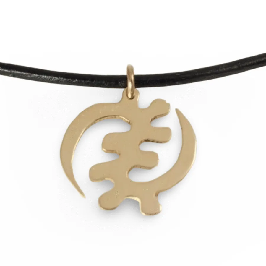 gold adinkra necklace