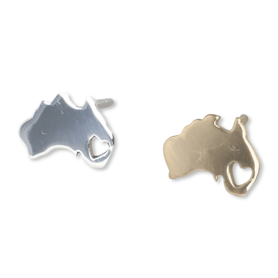 Australia Earrings Map