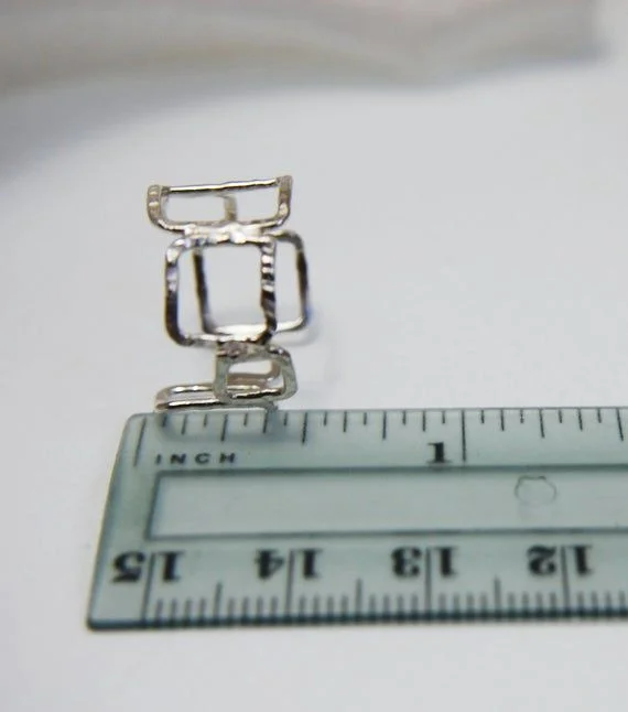 Anillo cuadrado asimétrico 3 by AfricanDreamland Anillo cuadrado asimétrico - Imagen 3