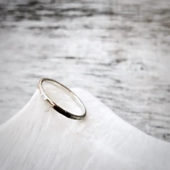 Anillo De Plata Textura - Imagen 3