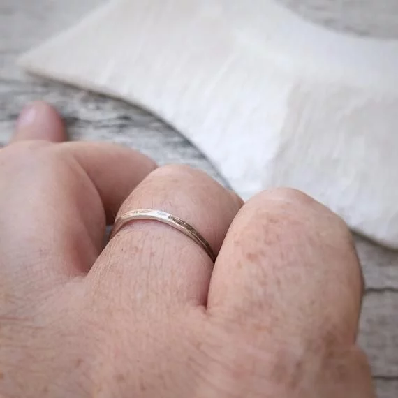 Anillo De Plata Textura - Imagen 4