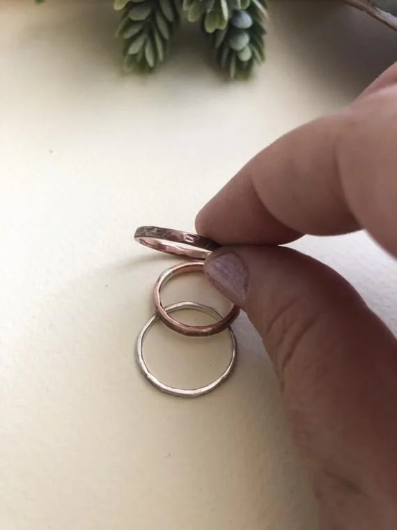 Anillo De Plata Textura - Imagen 8