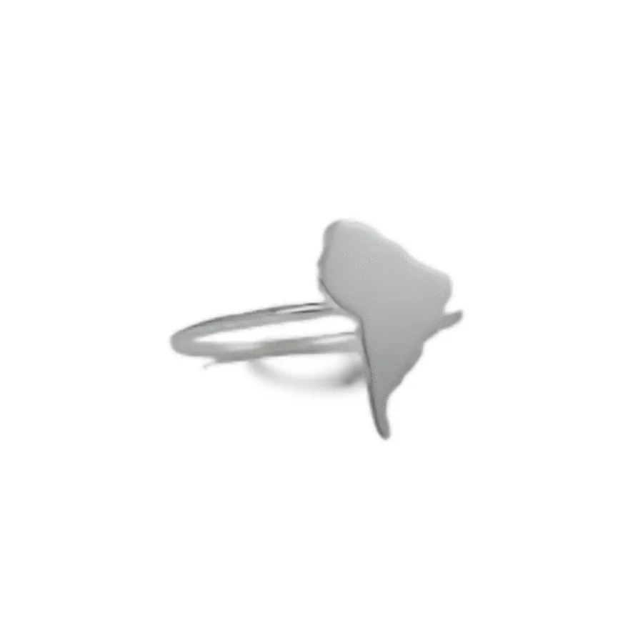 South america ring AfricanDreamland Anillo Sudamérica hecho a mano en plata