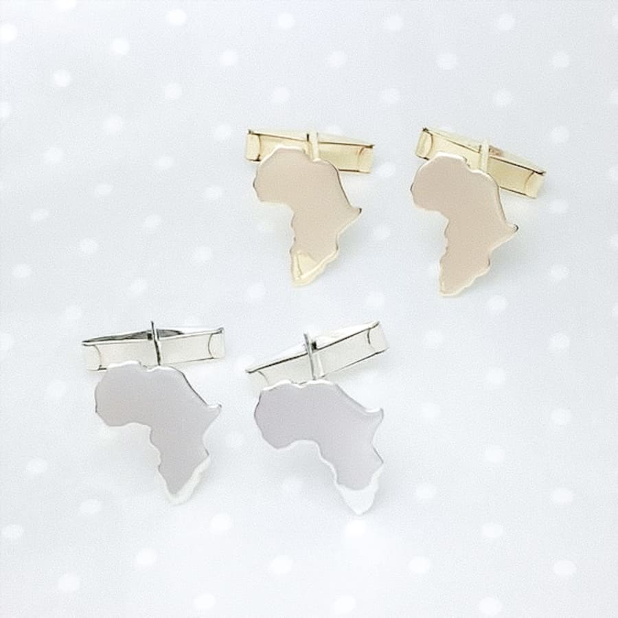Africa Cufflinks handmade by AfricanDreamland. Gemelos Africa Bessons