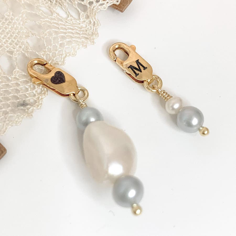 You can wear your Personalized Something Blue charm hanging on your garter, on your shoe, on your bouquet or even on your underwear.