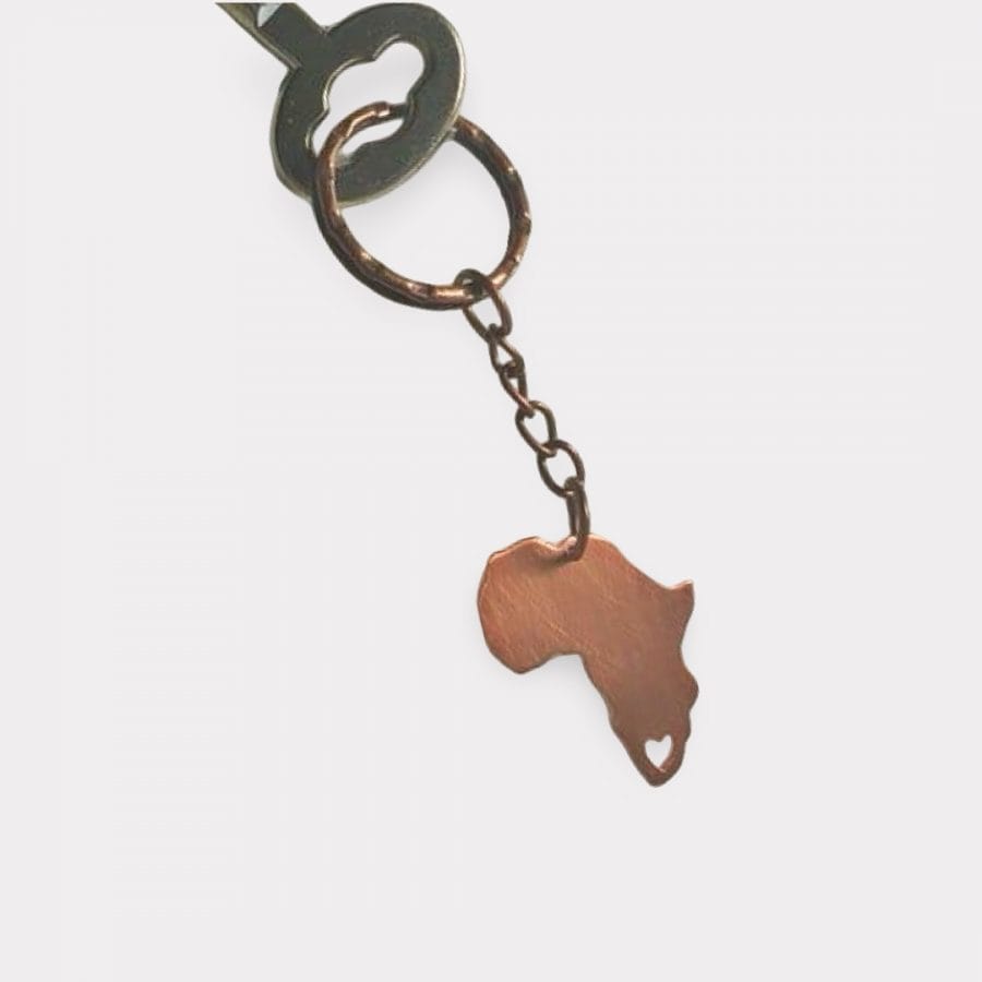 Africa Map Keychain