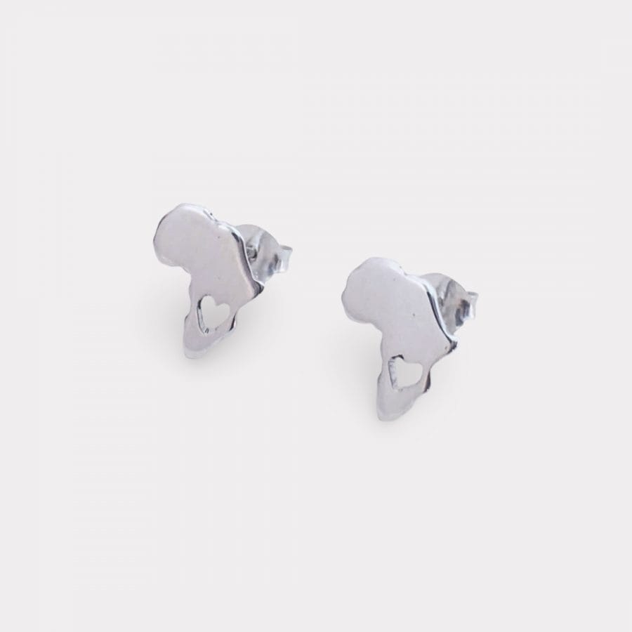 Africa Earrings with Heart
