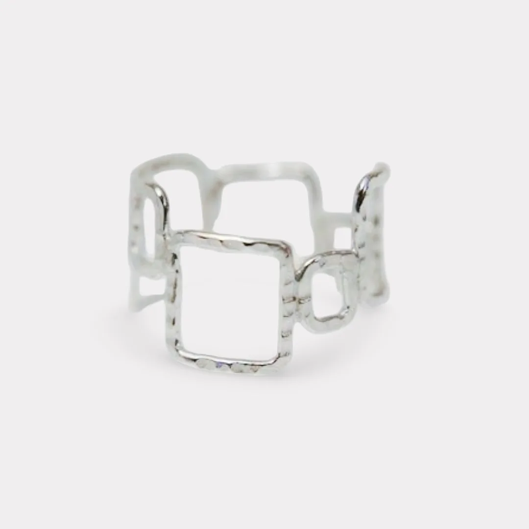 Anillo cuadrado asimétrico 1 by AfricanDreamland Asymmetric Square Ring