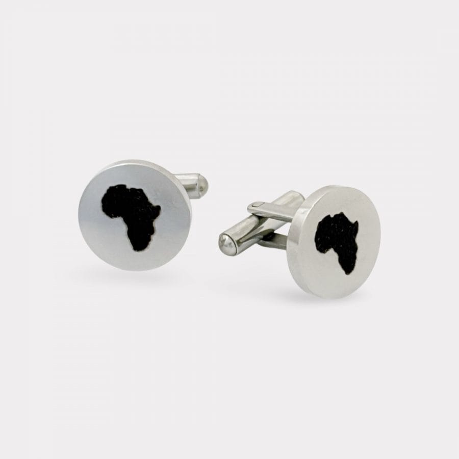 Stainless Steel Africa Map Cufflinks AfricanDreamland