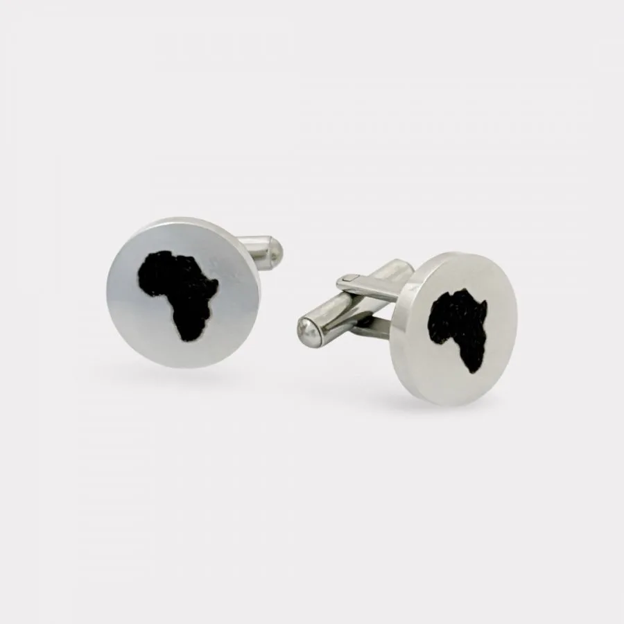 Stainless Steel Africa Map Cufflinks AfricanDreamland