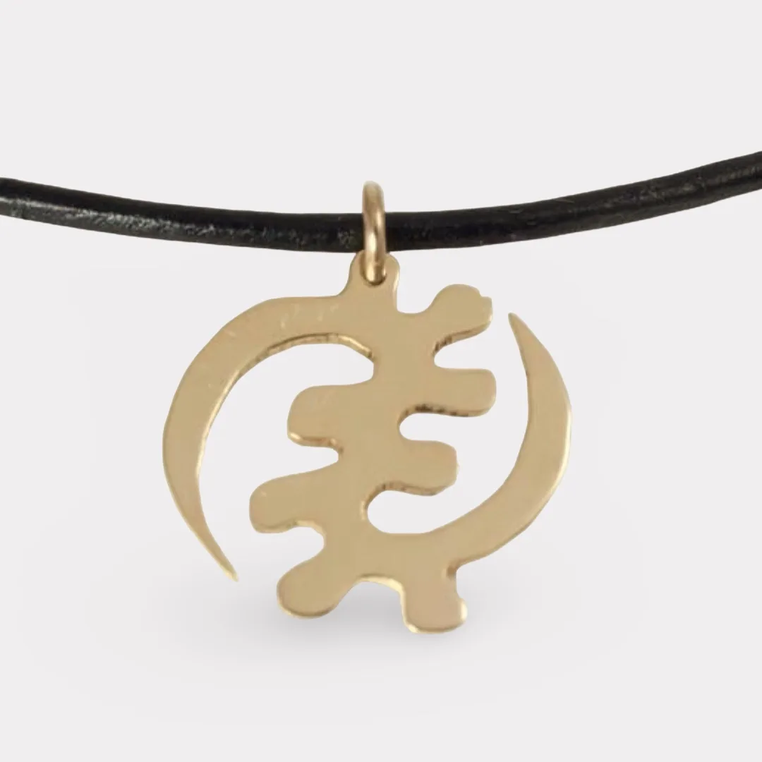 Gold Adinkra Necklace