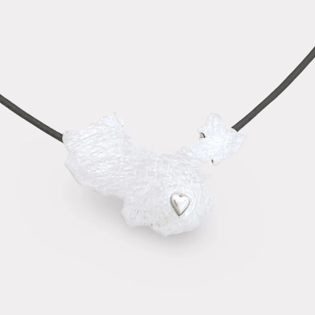 China Map Necklace With Heart