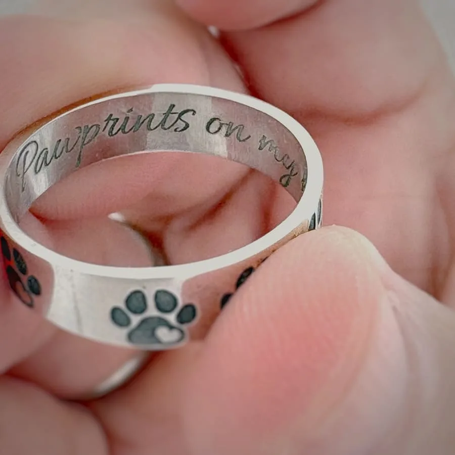 Anillo De Huellas De Perro - Imagen 3