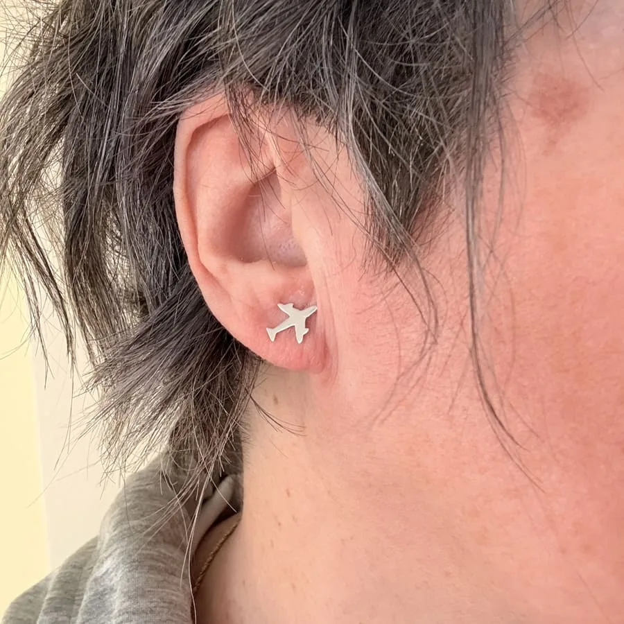 Airplane Earrings - Image 3