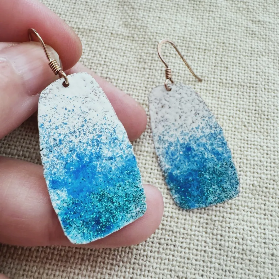Ocean Wave Earrings - Image 2